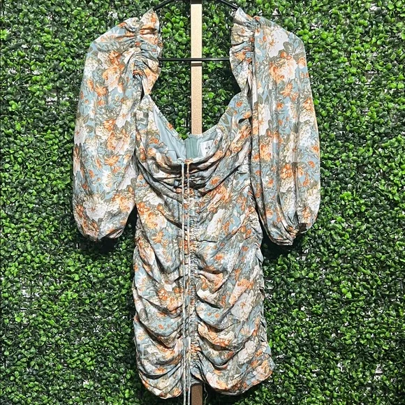 HELLO MOLLY RT: $85 BASQUE COUNTRY DRESS SAGE size XS - Picture 6 of 12